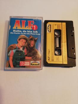 Alf Folge 1 Hallo da bin ich/Die Nacht. in der die Pizza kam Schwarz mit Gelben Aufkleber 835072-4 Karussell(Außencover beschrieben)